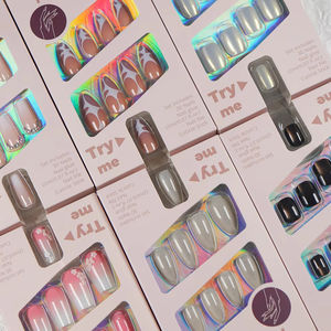 <span class=keywords><strong>Faux</strong></span> Ongles en Gros à Presser, Boîte Cadeau Personnalisée, Motif Cercueil, <span class=keywords><strong>Faux</strong></span> Ongles Artificiels à Coller - Product Image 1