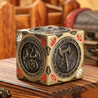 Dés en métal de qualité supérieure pour D&D, dés de jeu de rôle, roulette rotative manuelle pour jeux de société, dés polyédriques D4 D6 D8 D10 D12 D20, 7-en-1