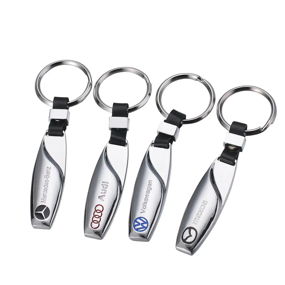 Porte-clés avec Logo personnalisé de voiture, porte-clé en métal, Logo de voiture, en stock