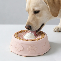 Bol à lécher sphérique antidérapant VaryWell en silicone pour animaux de compagnie, 100 % sans BPA, avec boule roulante intégrée, très populaire