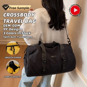 <span class=keywords><strong>Bolsa</strong></span> de Viaje Deportiva con Logotipo Personalizado, Cierre de Cremallera Bidireccional, Bolsillos Laterales de Almacenamiento, Correas de Hombro Ajustables y Removibles, <span class=keywords><strong>para</strong></span> Viajes Diarios, Universidad y Senderismo - Product Image 1
