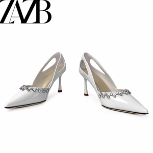 Sandales à talons hauts pour femmes, chaussures de créateur personnalisées, pantoufles de luxe pour femmes, mode d'été, gaze Rose <span class=keywords><strong>transparente</strong></span> - Product Image 3