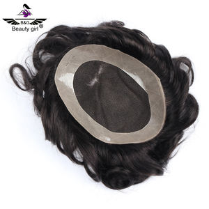 Immagini degli uomini della parrucca dei <span class=keywords><strong>capelli</strong></span> di toupee degli uomini della sostituzione dei <span class=keywords><strong>capelli</strong></span> umani indiani vergini di prezzi di fabbrica - Product Image 3
