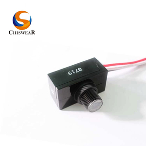 Interruptor de <span class=keywords><strong>sensor</strong></span> óptico de Fotocélula de botón de fotocontrol digital directo con cable-en el - Product Image 3