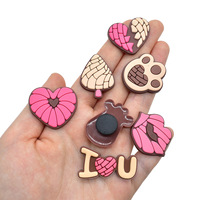 Breloques et chaînes décoratives unisexe en plastique PVC et caoutchouc souple pour sabots mexicains à motif de dessin animé et à trous, pour enfants