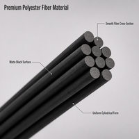 Bâtonnets diffuseurs en fibre de polyester noire pour parfum d'ambiance maison, hôtel, bureau, voiture – Diffuseurs de parfum