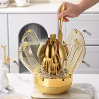 Mood Big Silver Egg Tafelgeschirr Edelstahl Messer Gabel Löffel 24-teiliges Besteckset Silbernes Snack-Teller Eiförmiges Besteckset