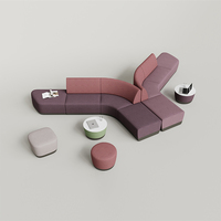 Juego de sofá modular moderno en forma de L, muebles de oficina para hotel, hogar, escuela, uso hospitalario