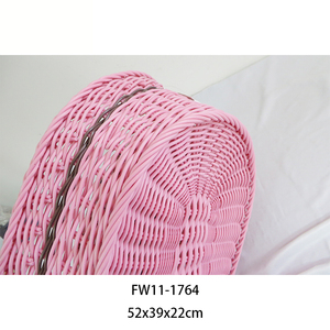 Venta al por mayor cesta <span class=keywords><strong>de</strong></span> almacenamiento lavable hecho a mano barato forma ovalada mascota caseta para gatos cesta - Product Image 5