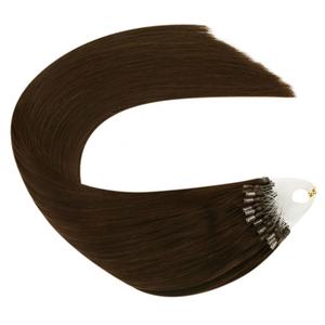 Extensions de cheveux Remy lisses 100% brésiliennes à micro-anneaux, 8-32 pouces, toutes couleurs, permanentes - Product Image 2