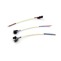 Kabel Rakitan Tembaga PVC JST SM 2.5mm 2 4 Pin Male Female untuk Perangkat Mini yang Dapat Dipakai, PCB Baterai, Bersertifikasi ISO9001