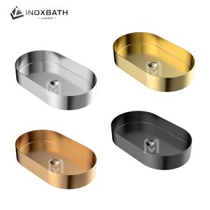 Lavabo de Baño Artístico de Acero Inoxidable 304, Lavabo de Sobremesa con Acabado Cepillado - Product Image 3