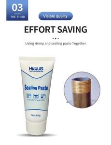 Pâte d'étanchéité grise haute température 65g pour plomberie avec composé de jointoiement pour la réparation des fuites de plomberie - Product Image 5