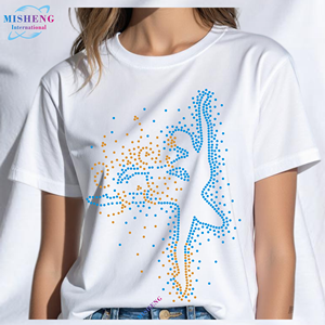 Transferencia <span class=keywords><strong>de</strong></span> Pedrería Termoadhesiva Personalizada para Danza, Diseños <span class=keywords><strong>de</strong></span> Camisetas con Pedrería Termoadhesiva para <span class=keywords><strong>Gimnasia</strong></span>, Adhesivo <span class=keywords><strong>de</strong></span> Pedrería Personalizado para Danza - Product Image 2