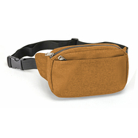Sac banane de sport unisexe élégant et étanche avec fermeture éclair en nylon, personnalisable avec logo imprimé, idéal pour la course à pied et comme cadeau promotionnel