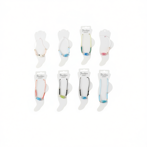 Pulsera de Tobillo con Cuentas de Cerámica Coloridas en Forma de Pez, 2 por Color, Joyería de Moda para Mujeres y Niñas - Product Image 1