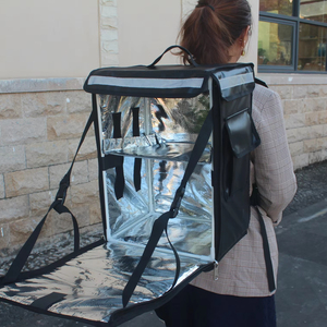 43 LSac à dos de livraison isolé avec logo personnalisé pour nourriture bière vin pizza avec sac <span class=keywords><strong>Cool</strong></span> Out, sac isotherme. Isolation alimentaire et - Product Image 1