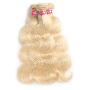 Ali Queen Hair 613 Blonde Hair Brazilian Body Wave 8-30 inch Virgin Human Hair Weaves Bundles