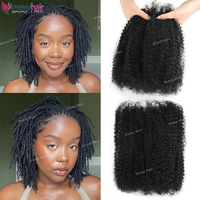 Yanky Twist Crochet Hair Fluffy Spring Mini Twist Passion Twist Brown Pre-Looped Crochet Braids Braiding Hair