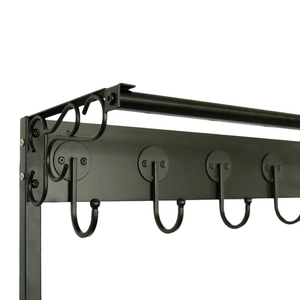 2-in-1 3-Tier Metal Home Storage <b>Rack</b> for Clothes and <b>Shoes</b> Organization - Product Image 6