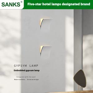 Lampe <span class=keywords><strong>de</strong></span> chevet moderne <span class=keywords><strong>et</strong></span> simple pour chambre à coucher Source <span class=keywords><strong>de</strong></span> lumière LED en plâtre pour le <span class=keywords><strong>mur</strong></span> <span class=keywords><strong>de</strong></span> <span class=keywords><strong>fond</strong></span> <span class=keywords><strong>de</strong></span> la maison Art <span class=keywords><strong>de</strong></span> la lampe murale - Product Image 5