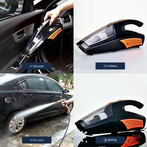 <span class=keywords><strong>Aspirateur</strong></span> de voiture <span class=keywords><strong>sans</strong></span> <span class=keywords><strong>fil</strong></span> humide et sec, usage domestique, 4-en-1, avec éclairage, gonfleur et fonction de lavage multifonctionnel, noir/orange, allume-cigare - Product Image 2