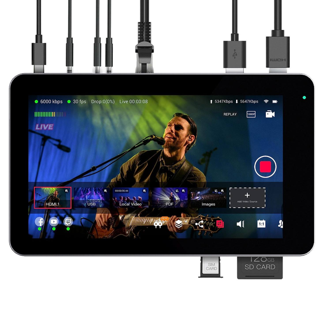New arrival 4K Outdoor All in One Live Streaming Machine Encoder Wi-Fi Version Software System for Youtube Facebook Live
