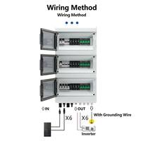 Boîtier de Combinaison Solaire DC IP66 Étanche 4 Chaînes 600V avec Protection Contre les Surtensions et Fusibles DC pour Système Photovoltaïque