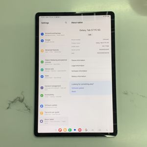 แท็บเล็ตมือสองคุณภาพสูงราคาส่งถูก รุ่น <span class=keywords><strong>S7</strong></span> <span class=keywords><strong>FE</strong></span> 5G SM-T736B ขนาด 12.4 นิ้ว แบตเตอรี่ 10090mAh ความจุ 64G/128G/256G - Product Image 1