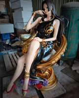 Sculpture de personnage de dessin animé Empress Hancock Pirate, en résine, peinte à la main, artistique, taille réelle 1:1, personnalisable