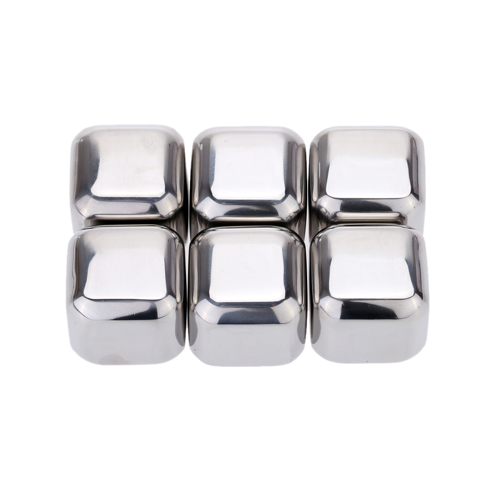Support customization wooden box package Whiskey Set with 2 Glasses, ss304 ice Stones