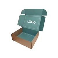 Boîtes d'expédition en carton ondulé noir personnalisées de luxe, laminage mat, matériaux recyclables biodégradables réutilisables pour cadeaux