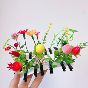 Accessori per capelli all'ingrosso che vendono graziosi fermagli per capelli con erba divertenti germogli di soia - Product Image 3