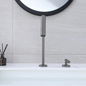 Robinet de <span class=keywords><strong>lavabo</strong></span> multifonctionnel réglable, robinet de <span class=keywords><strong>lavabo</strong></span> à poignée unique, robinets de meuble de salle de bain, mélangeur à double trou, aérateur anti-éclaboussures - Product Image 2