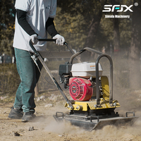 Compacteur de plaques vibrantes à essence Xinsda 105 kg avec moteur Robin et couple de charge élevé