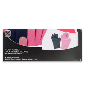 ถุงมือหน้าจอสัมผัสสำหรับผมหยิก ความหนาปานกลาง 12 แพ็ค สีดำ สีเทา สีแดง สีกรมท่า สีเบจ สีชมพู - Product Image 2
