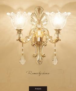 PM Nordische Retro Kristall Gold Wandlampe Wohnzimmer Schlafzimmer Hintergrund Wand Nachttisch Kerzenlampe Villa Hotel Flur Beleuchtung - Product Image 6