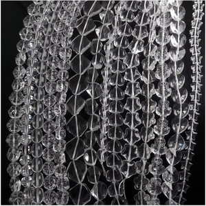 White Crystal Flower Star Butterfly <strong>Round</strong> Square Heart Shape Faceted Glass <strong>Beads</strong> for Jewelry Necklace and Bracelet Making - Product Image 3