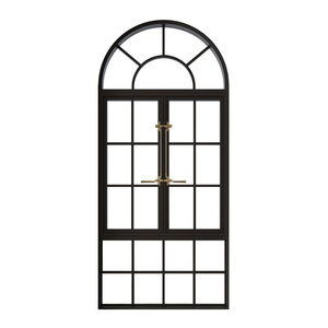 Fenêtres en alliage d'aluminium de style français vintage Bamus, portes à battants arquées de style européen pour villa, isolation thermique - Product Image 5