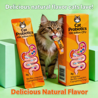 Poudre de Probiotiques pour Chats : Soin Digestif, Soutien Immunitaire, Santé Articulaire, Formule Sans Céréales, Saveur Naturelle, Vitamine E