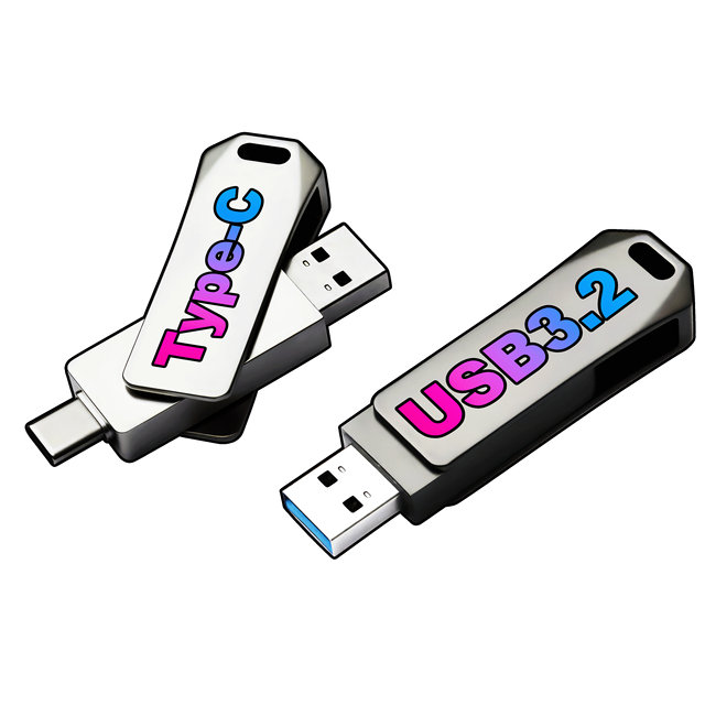 USKY USB 3.0 256MB Chiavetta Custom Logo Printing 128GB 4TB Type-C Wedding Gift ABS USB 2.0 Otg LED Cle USB Flash Drive
