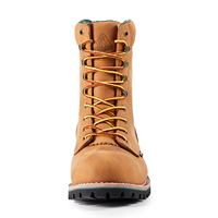 Bottes de travail G81594 de 9 pouces avec embout composite certifié ASTM F2413-18, imperméables, pour la construction, semelle extérieure en caoutchouc, couleur or clair Crazy