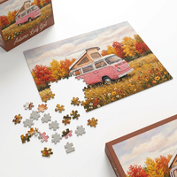 Puzzle Jigsaw Cetak Gambar Kustom Premium untuk Dewasa, Permainan DIY Intelektual untuk Mengurangi Stres