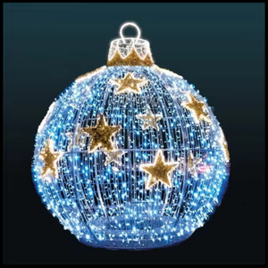 Boules lumineuses LED magiques à suspendre pour Noël et le Nouvel An, manuel d'utilisation pour la décoration des fêtes - Product Image 1