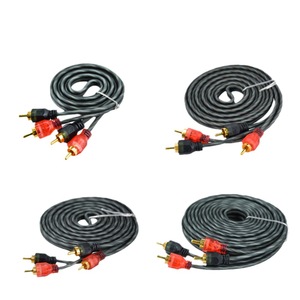 Câble de subwoofer audio pour voiture, 5 mètres, câble de signal stéréo en cuivre pur pour amplificateur de puissance et connexion de subwoofer - Product Image 1