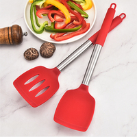 Ustensiles de cuisine, spatule à fentes en silicone antiadhésif, ensemble de spatules résistantes à la chaleur, spatule solide pour poisson, œufs, crêpes