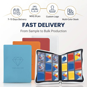 ModernQiu Classeur de cartes à collectionner personnalisé de haute qualité à 9 pochettes, album photo en cuir PU à 20 feuilles, <span class=keywords><strong>dossier</strong></span> de présentation pour 360 cartes - Product Image 4