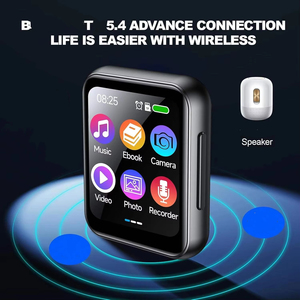 เครื่องเล่น MP3 MP4 แบบพกพา หน้าจอสัมผัส วัสดุโลหะผสมสังกะสี พร้อมบลูทูธ 5.4 บันทึกเสียงได้ เหมาะสำหรับเล่นกีฬา - Product Image 3