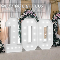 Boîte à lettres lumineuse stéréoscopique en forme de Kt, cadre de lettres en forme de ballon, lettres majuscules lumineuses, décoration IP44 pour mariage, maison, fête d'anniversaire