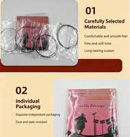 Steel Wire Wound Material Musical Instrument Accessories Cello Strings